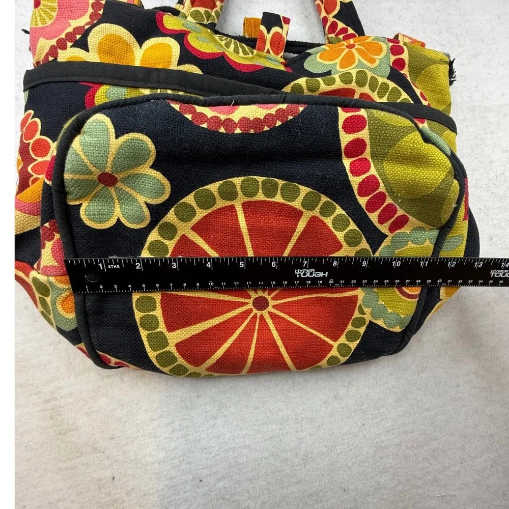 Canvas Floral Tote Bag Hobo Shoulder Bag Everyday Purse - Picture 6 of 8